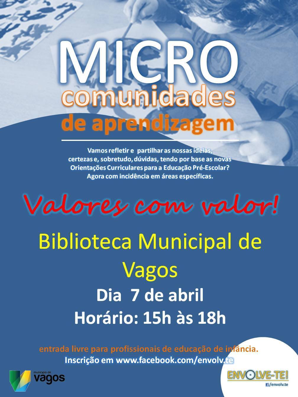  Biblioteca Municipal de Vagos recebe a oficina “Valores com Valor”