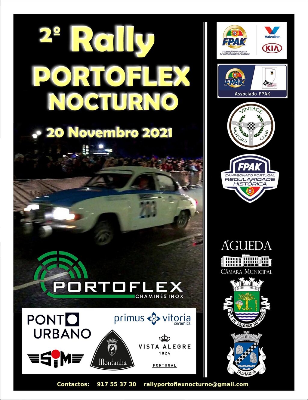 20 de Nov - 2ª Rally Portoflex Nocturno - Arcas - Silveira - Talhadas