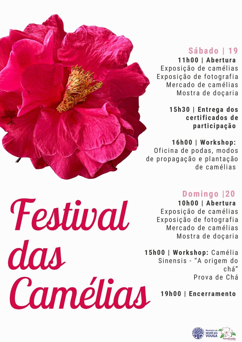 19 e 20 de março - programa festival das camélias