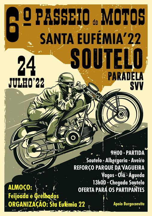 24 julho - 6º passeio de motas - Sta Eufémia - Soutelo
