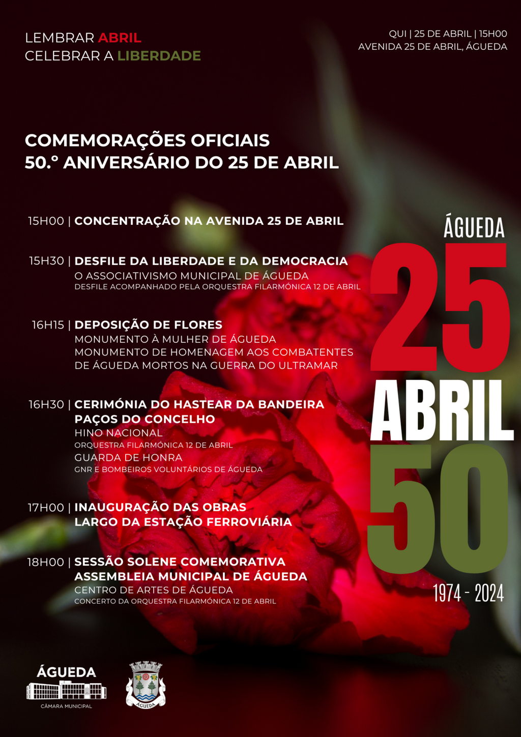 Comemorações oficiais 50 anos do 25 de abril