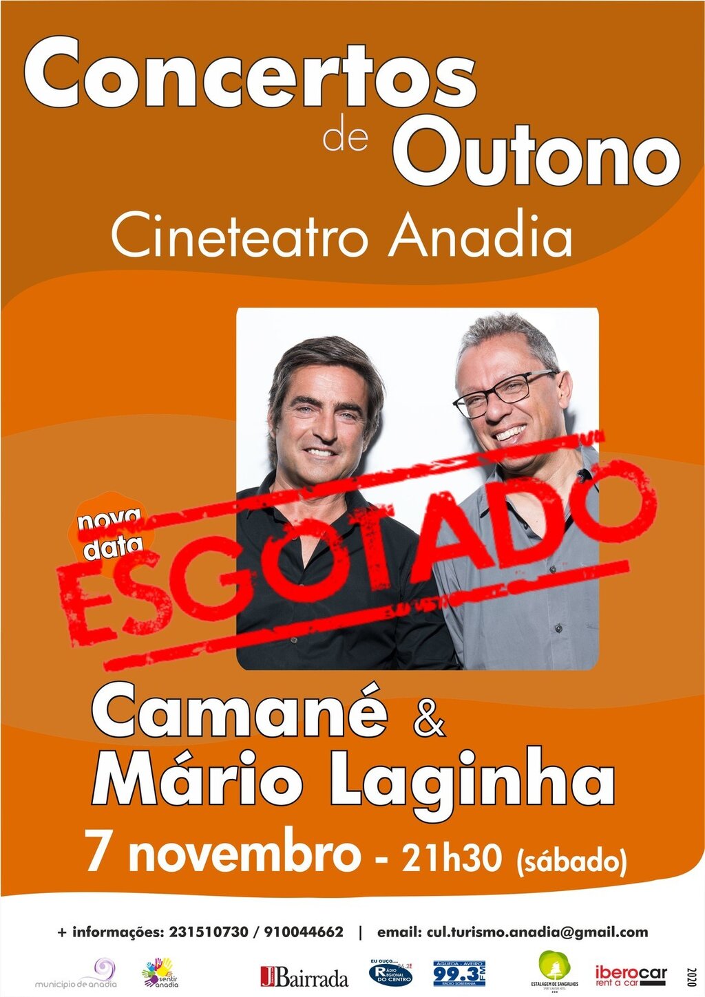 Camané & Mário Laginha - Concertos de Outono  - ESGOTADO