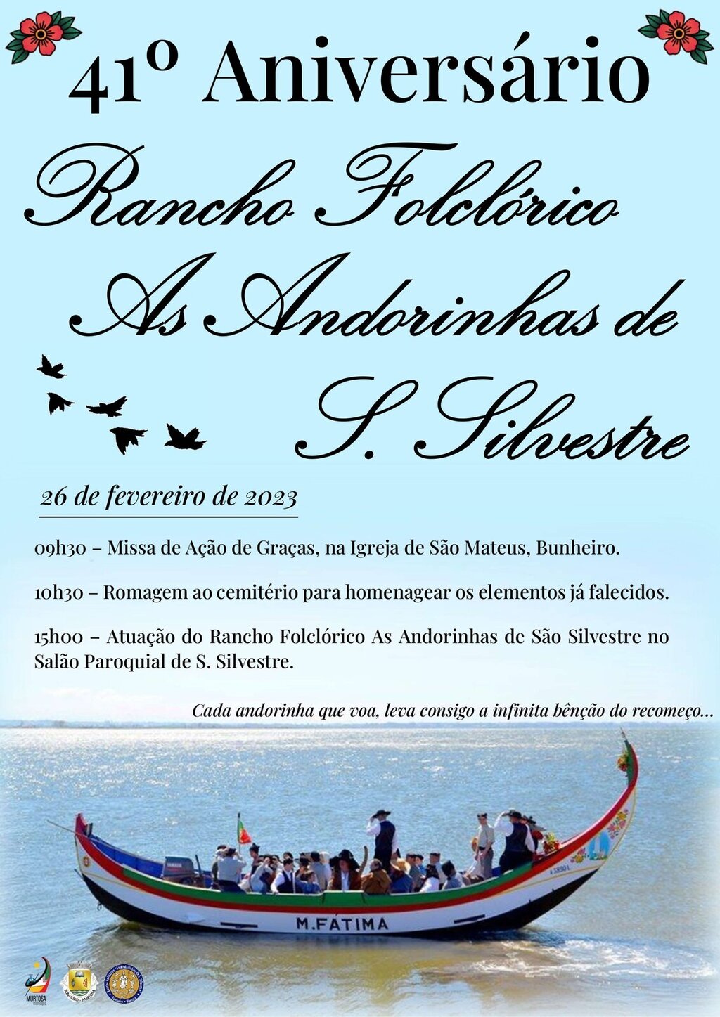Comemorações do 41º ANIVERSÁRIO DO RF ANDORINHAS DE SÃO SILVESTRE