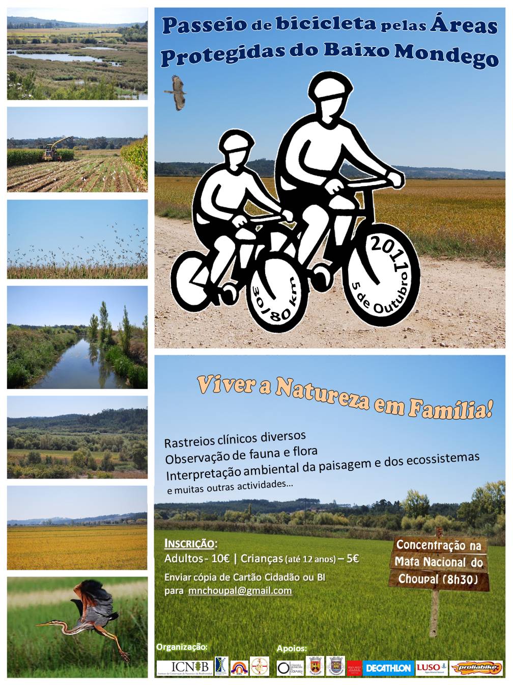 Passeio de Bicicleta pelas áreas protegidas do Baixo Mondego 