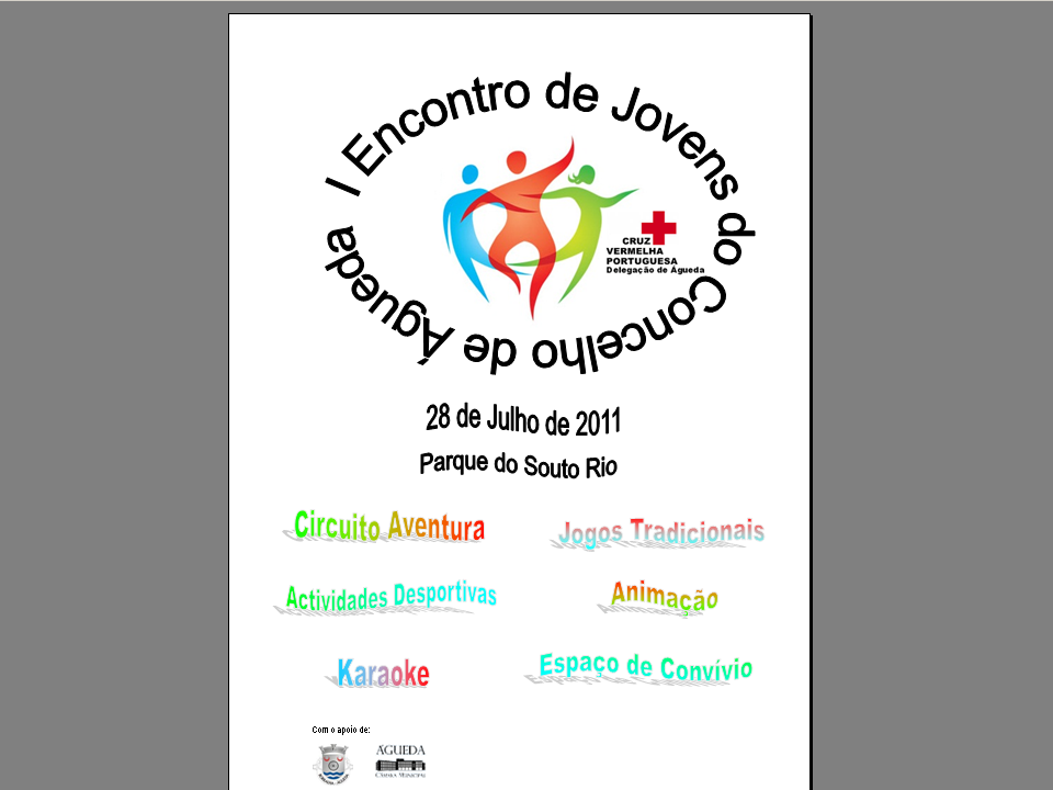 I Encontro de Jovens do Concelho de Águeda [org.: Delegação de Águeda da Cruz Vermelha Portuguesa] 