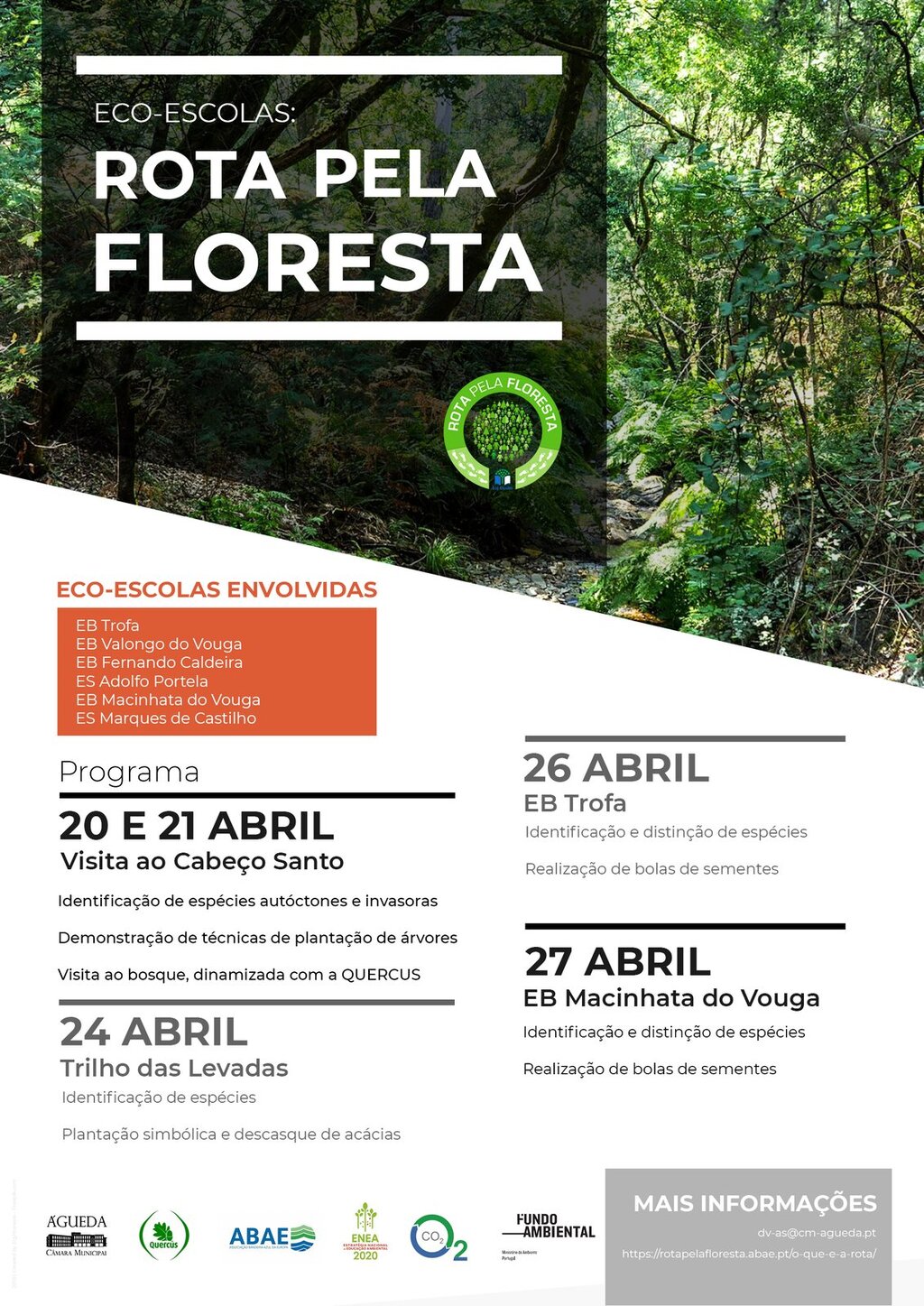 Eco-Escolas: Rota pela Floresta de 20 a 27 de abril