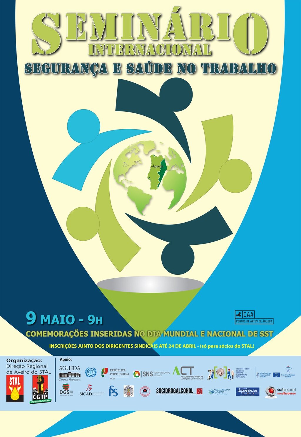 9 de maio: Seminário Internacional "Segurança e Saúde no Trabalho" em Águeda