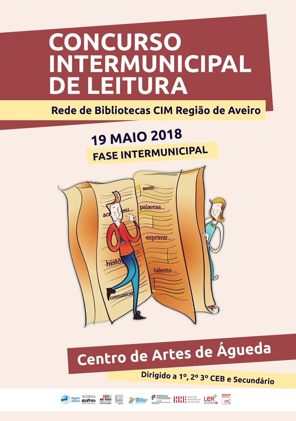 19 de maio: Final do Concurso Intermunicipal de Leitura no Centro de Artes de Águeda 