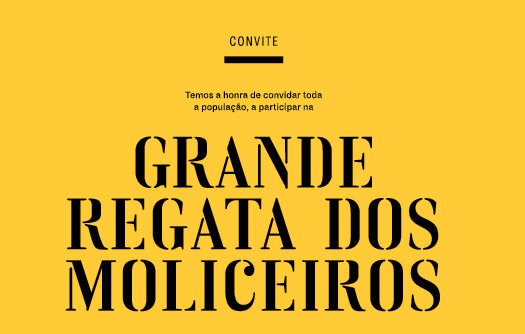 CONVITE - GRANDE REGATA DOS MOLICEIROS 