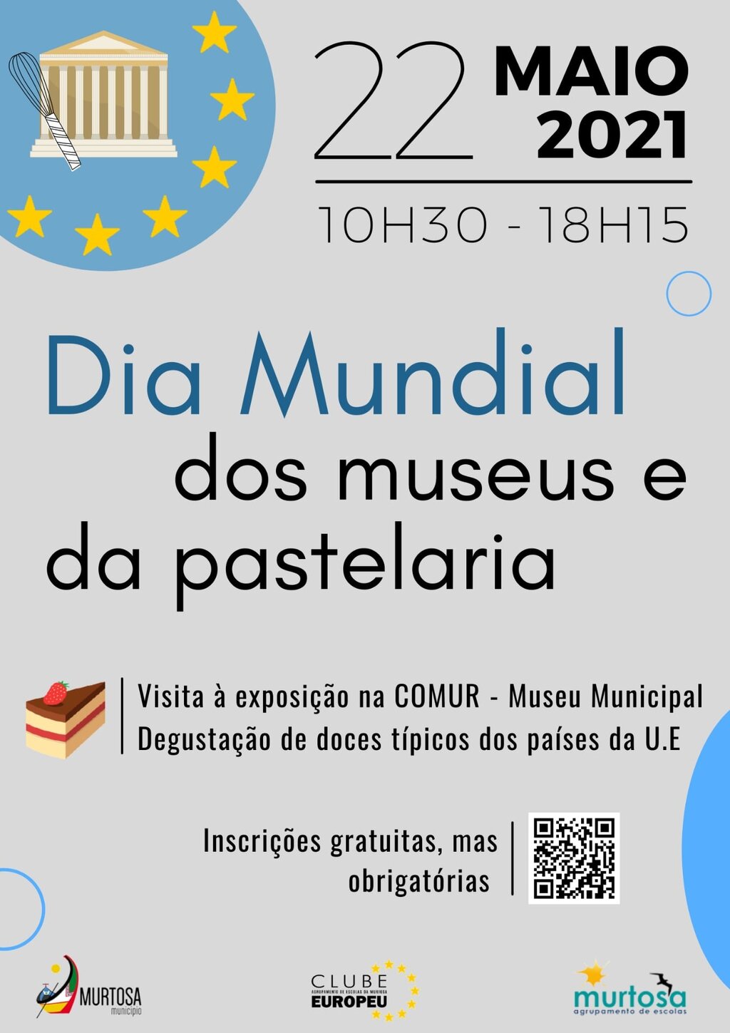 COMUR - MUSEU MUNICIPAL COMEMORA DIA MUNDIAL DOS MUSEUS E DA PASTELARIA COM DEGUSTAÇÃO DE DOÇARI...