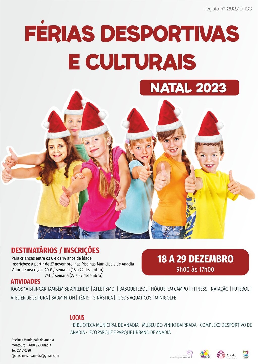 Férias Desportivas e Culturais - Natal 2023