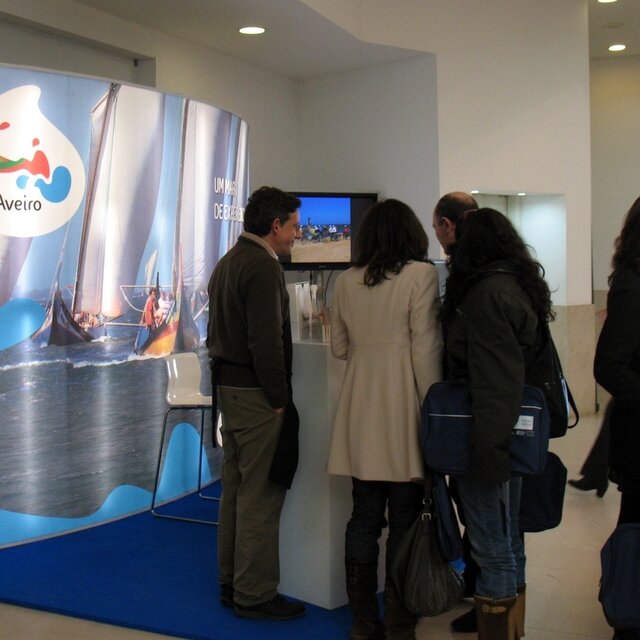 Balcão do stand Ria de Aveiro