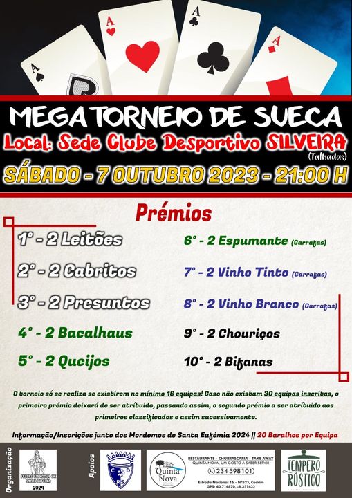 7 out - Mega Torneio Sueca - CDR Silveira