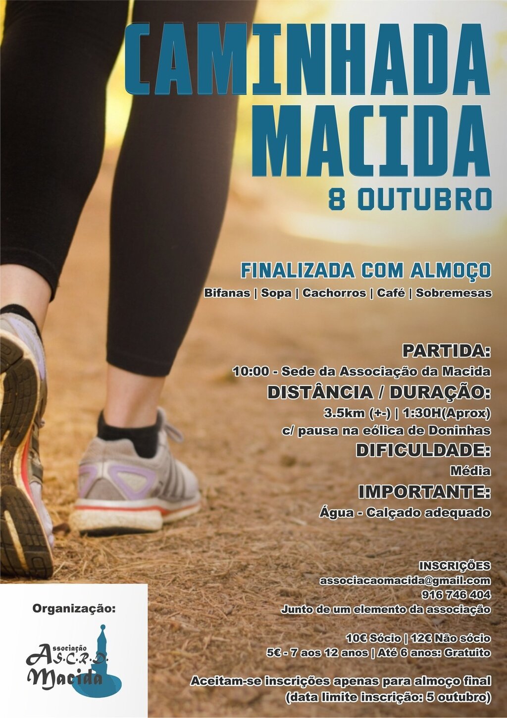 8 out - Caminhada Macida - ASCRD Macida