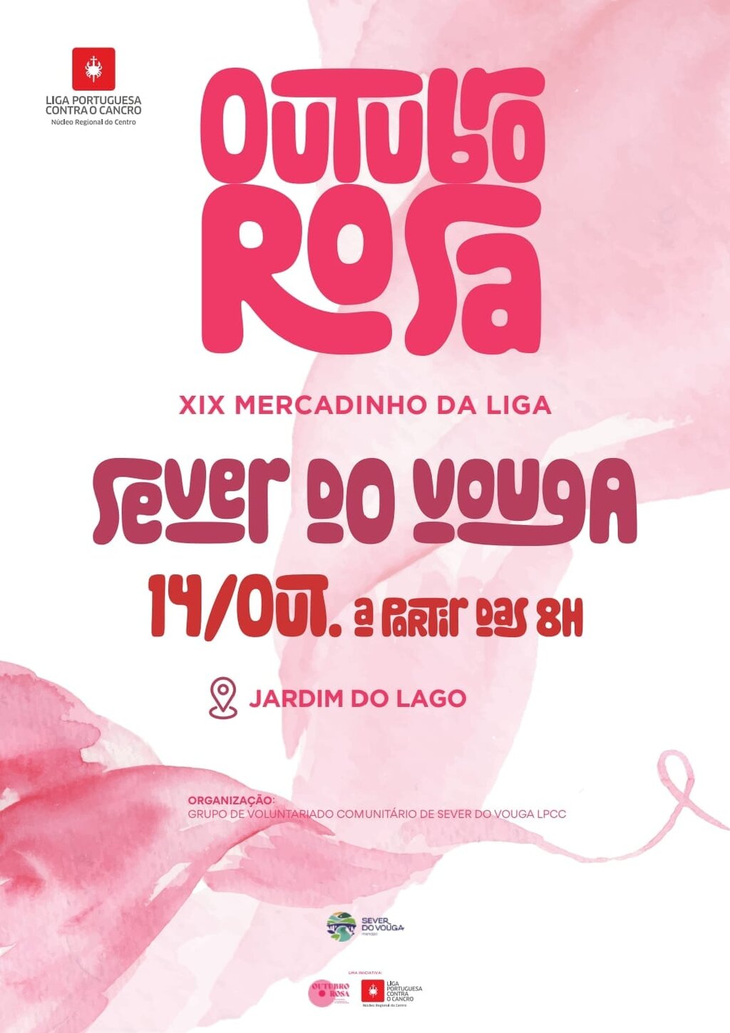 14 out - Outubro Rosa - Mercadinho da Liga - Jardim do Lago em SV