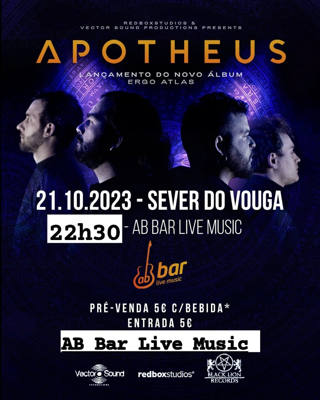 21 out - Apotheus - lançamento novo álbum - AB Bar Live Music