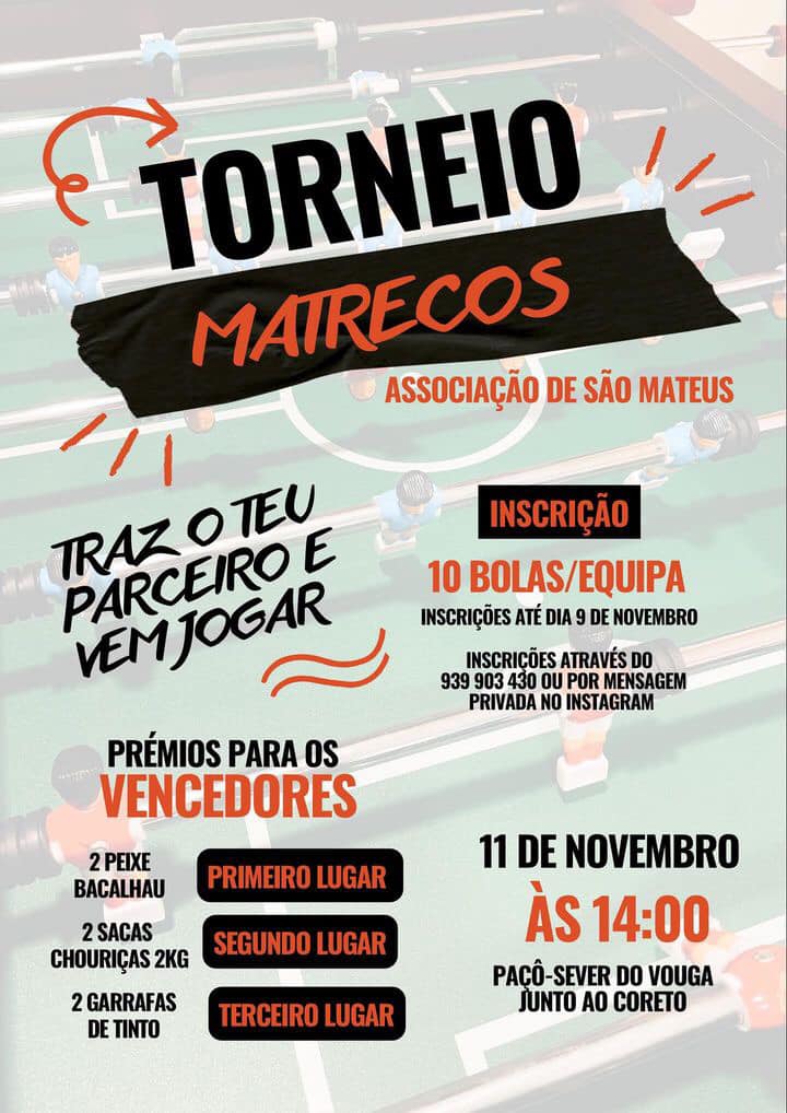 11 nov - Torneio de matrecos - Paçô - Sever do Vouga