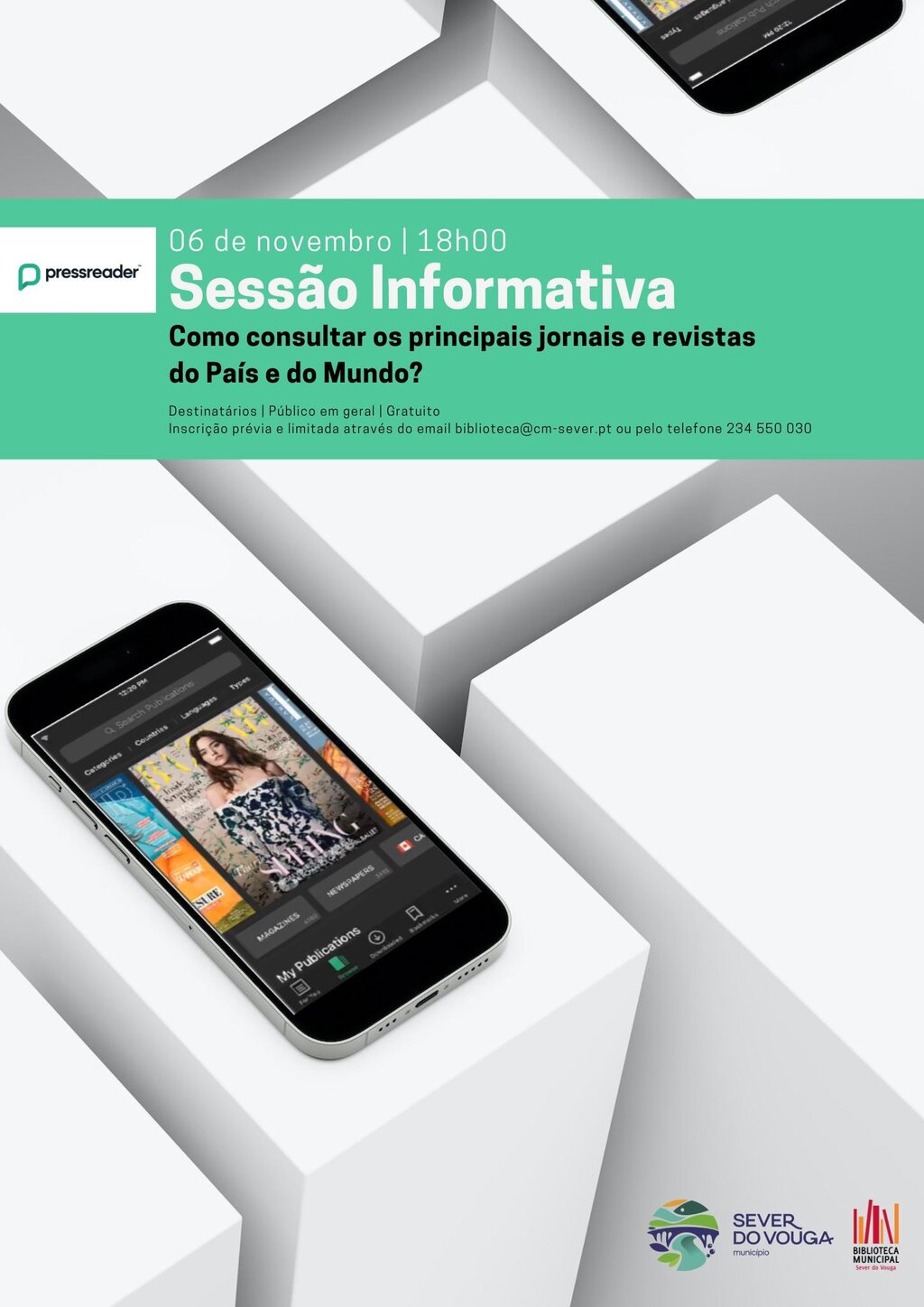 6 nov - sessão informativa sobre pressreader - BM