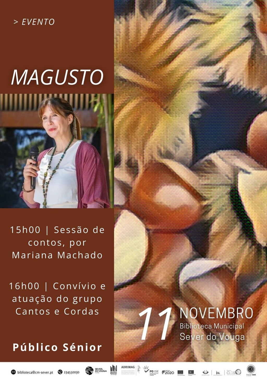 11 nov - Magusto Musica Contos e Convívio - BM - Público Sénior