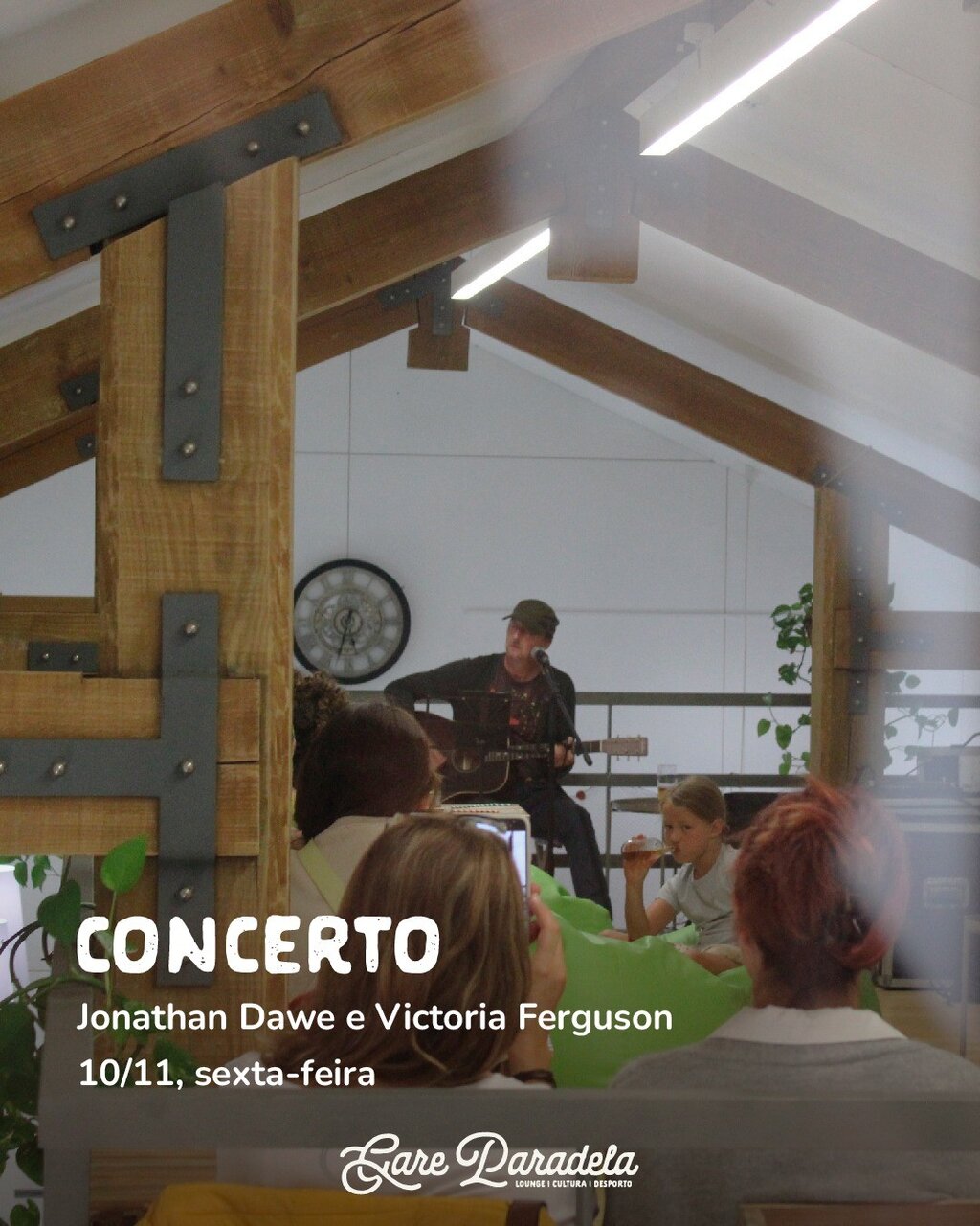 10 nov - Concerto no Gare Paradela - Jonathan Dawe e Victoria furguson