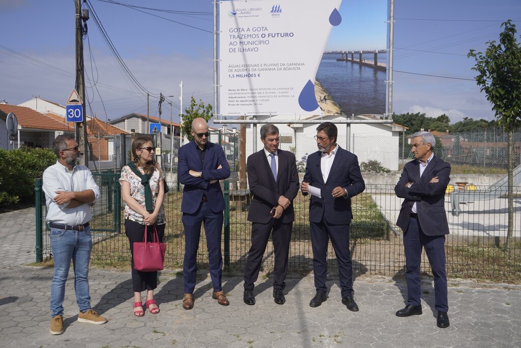 Cerimónia de arranque da empreitada de ampliação das redes de águas residuais e pluviais na Gafan...