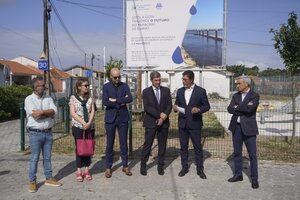 Cerimónia de arranque da empreitada de ampliação das redes de águas residuais e pluviais na Gafan...