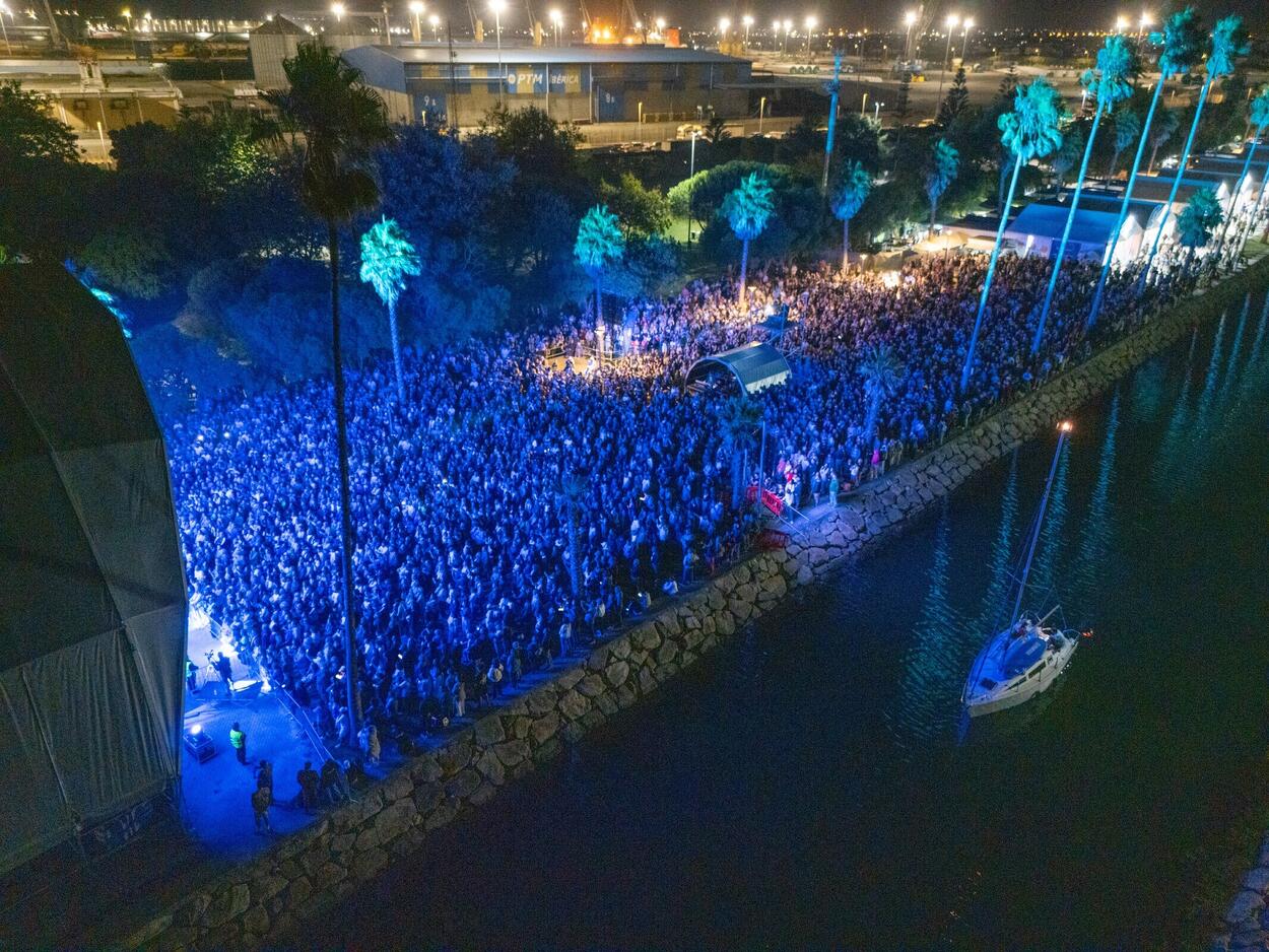 Imagem área concerto de Rui Veloso