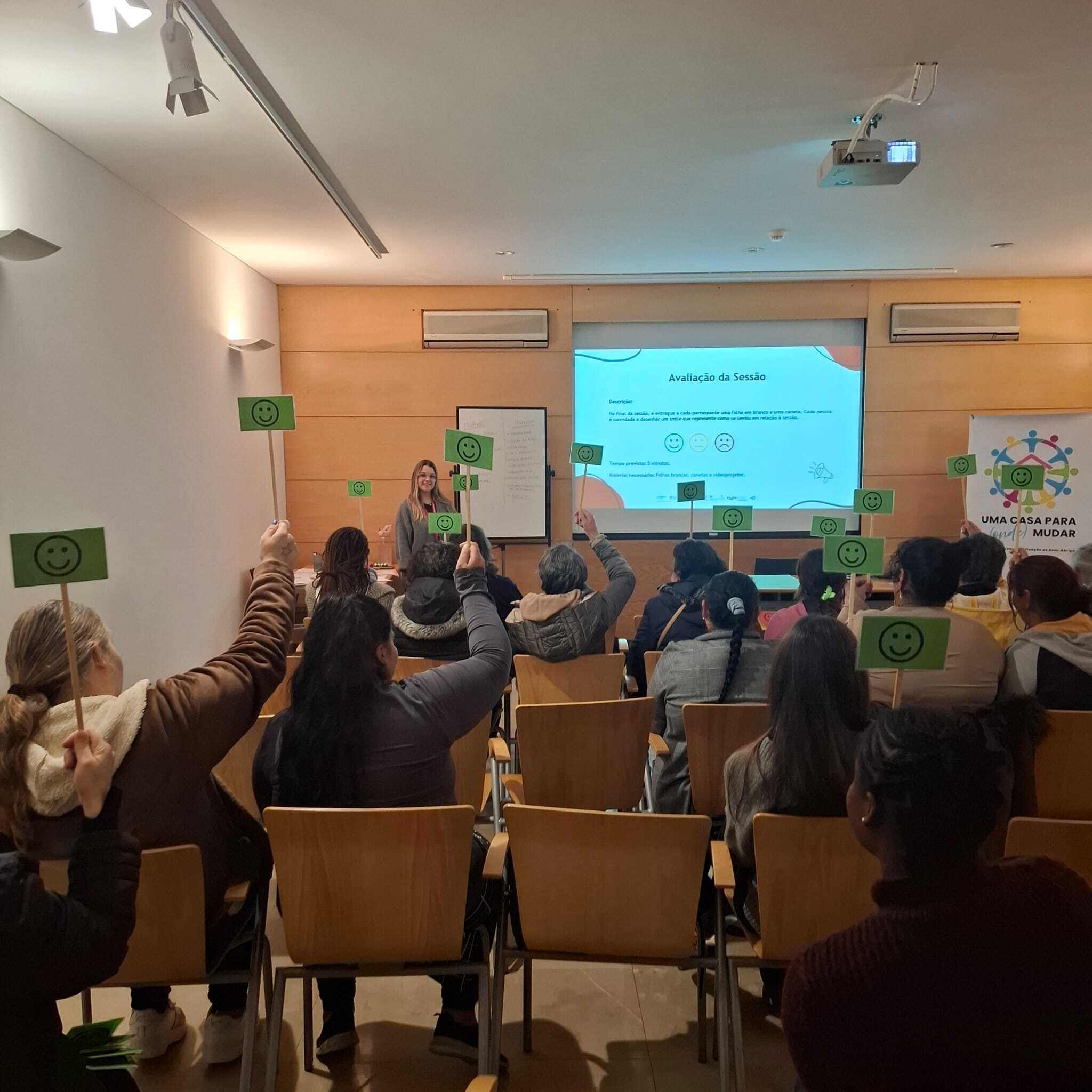 Sessão de sensibilização sobre Violência Doméstica. Participantes