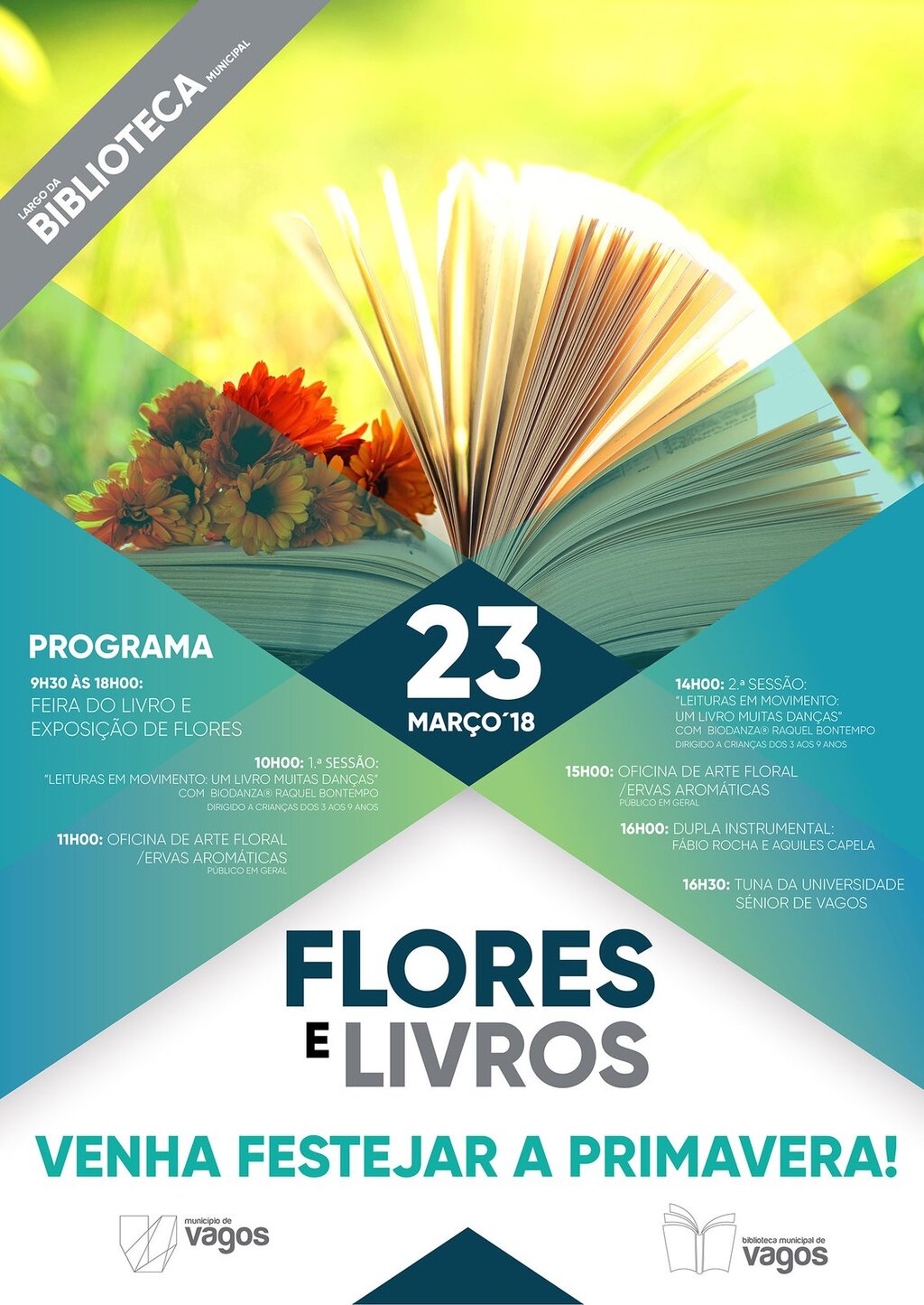 Flores e Livros Recebem a Primavera na Biblioteca Municipal de Vagos