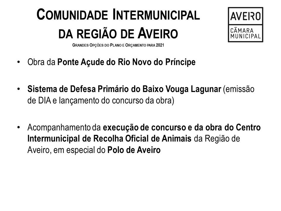 Comunidade Intermunicipal da região de Aveiro