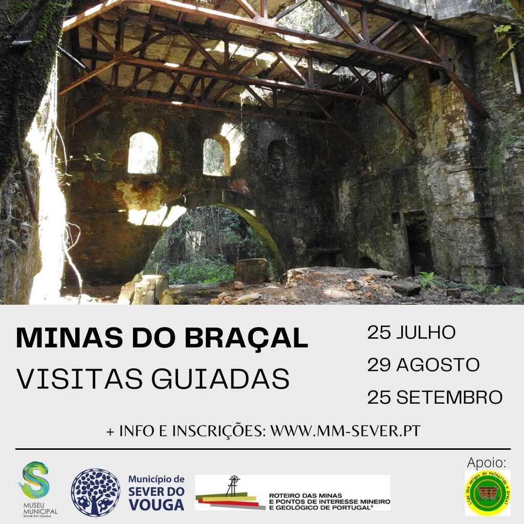 Visits Guiadas Minas do Braçal - 25 Jul- 29 Ag- 25 Set