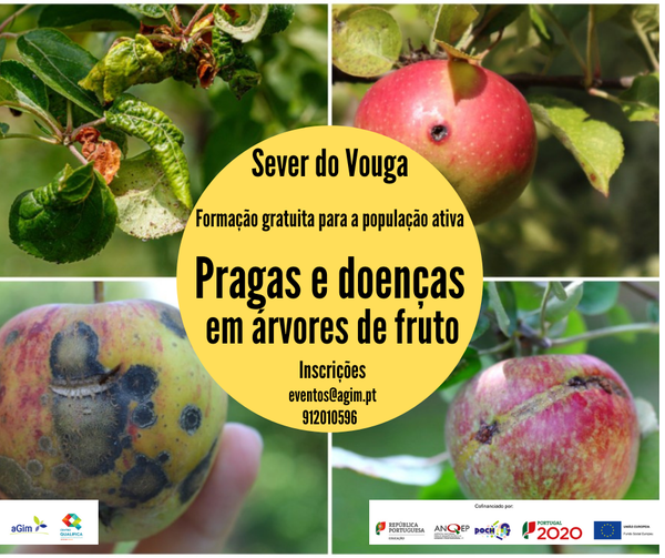 Formação gratuita - Pragas e doenças em árvores de fruto