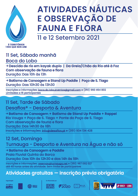 Dias 11 e 12 de Setembro - Atividades Nauticas - 3 Territórios 1 Rio
