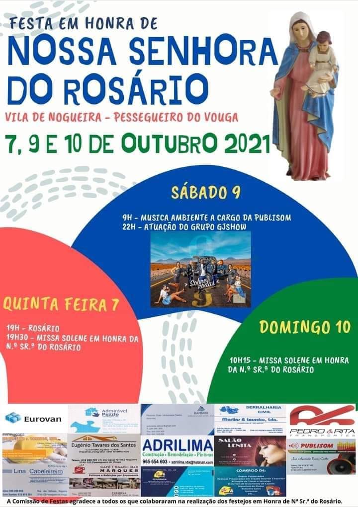 7,9 e 10 de Out - Nossa Sra do Rosário - Nogueira - Pessegueiro