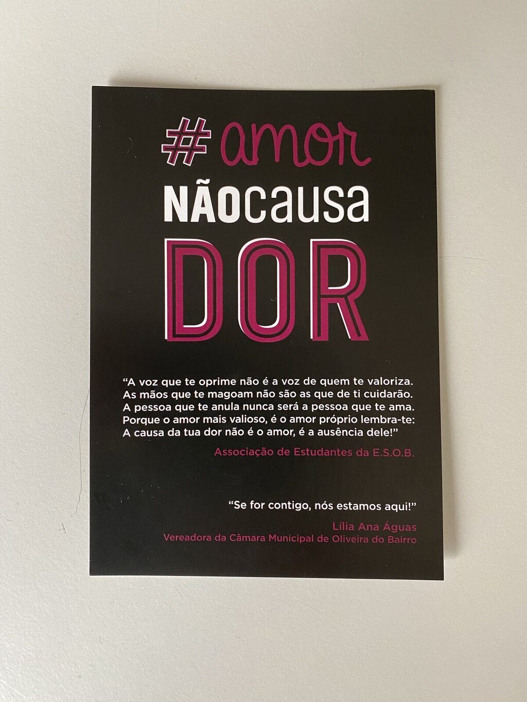 Sensibilização contra a violência no namoro ESOB 6