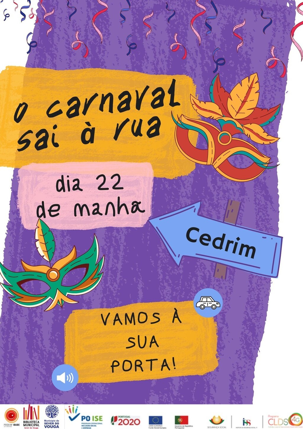 22 fev - o carnaval sai á rua - Cedrim