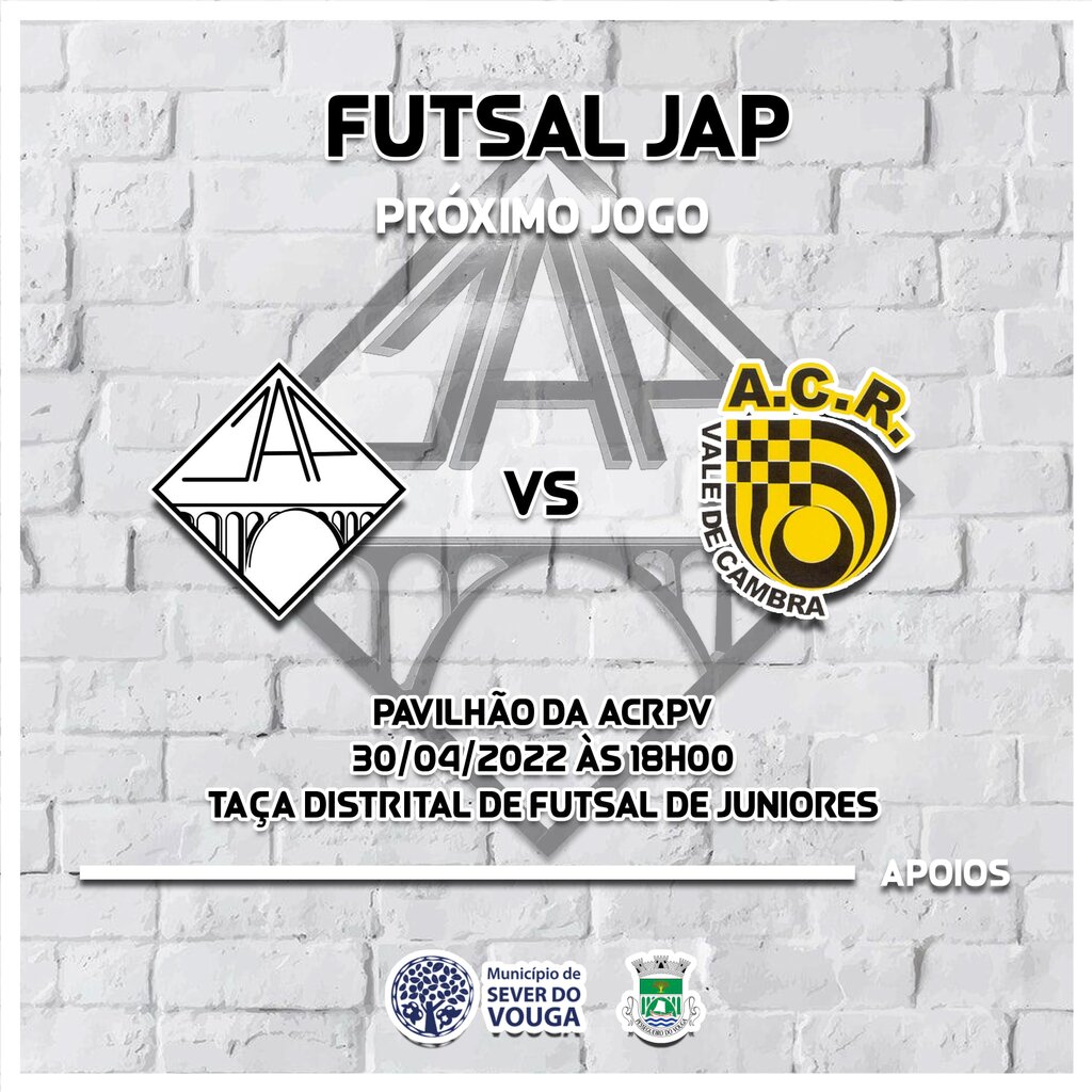 30 abril - JAP - Futsal - Jogo em casa