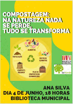 4 junho - palestra  sobre compostagem - na BM