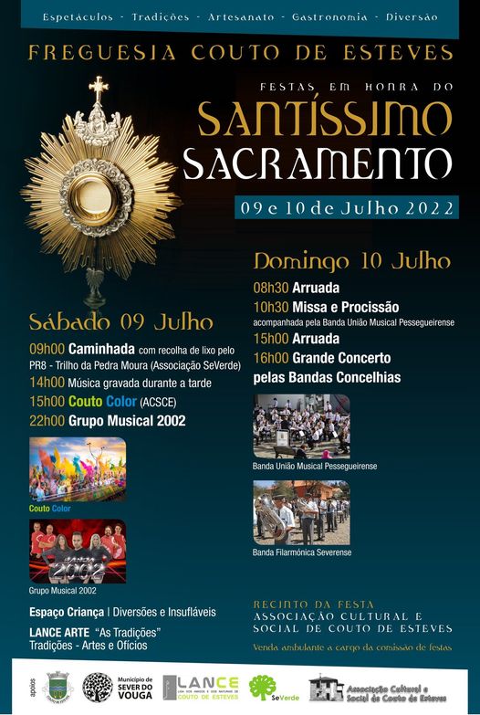 9 e 10 julho - Santíssimo Sacramento - Couto de Esteves