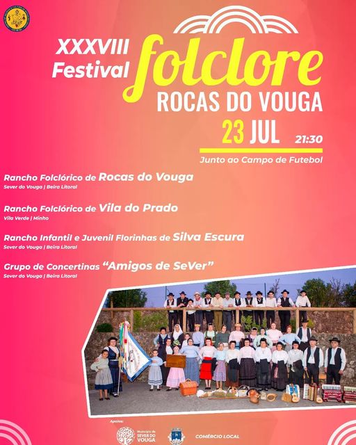 23 julho - Festival de Folclore de Rocas do Vouga - XXXVIII