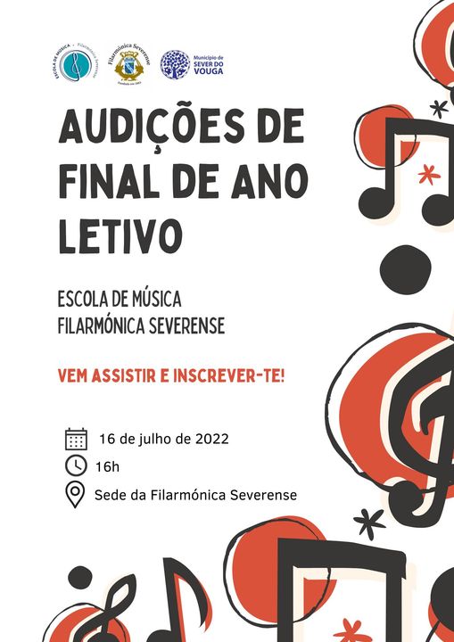 16 julho - audições final de ano letivo - Sede da Banda