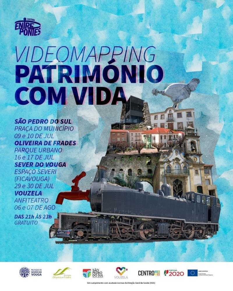 28 e 30 julho - Videomapping - Património com Vida