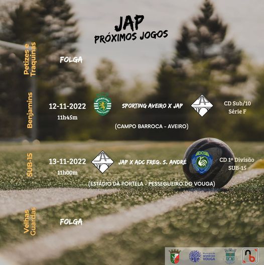 12 e 13 nov - JAP - Calendário de Jogos