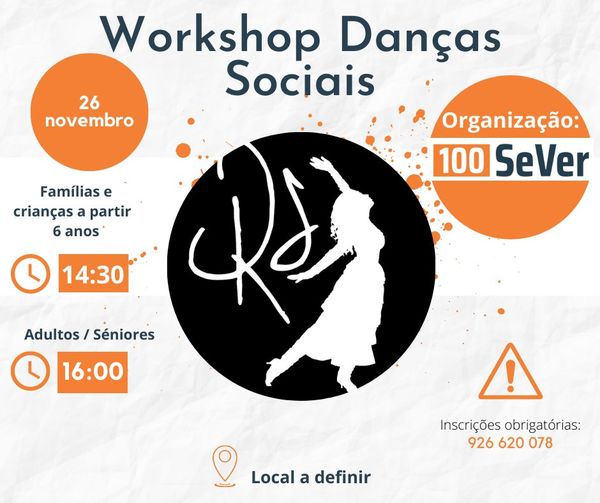 26 nov - Workshop Danças Sociais - 100Sever