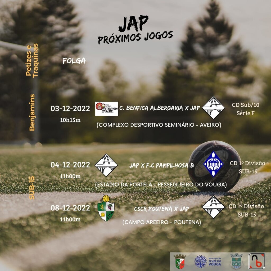 3 e 4 dez - JAP - calendário de jogos