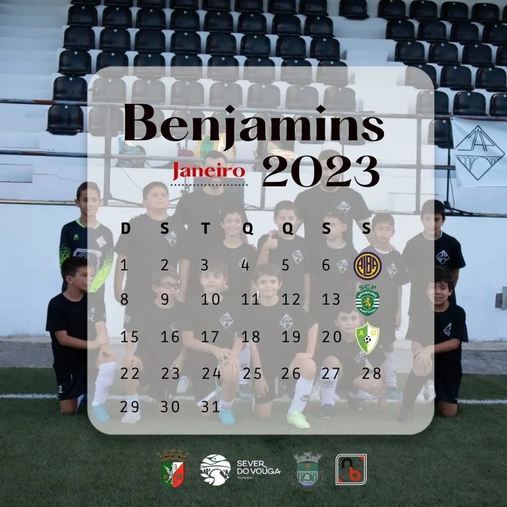 JAP - Calendário Jogos - Janeiro - Benjamins