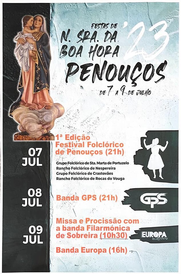 7,8 e 9 julho - Sra da Boa Hora e Festival de Folclore - Penouços