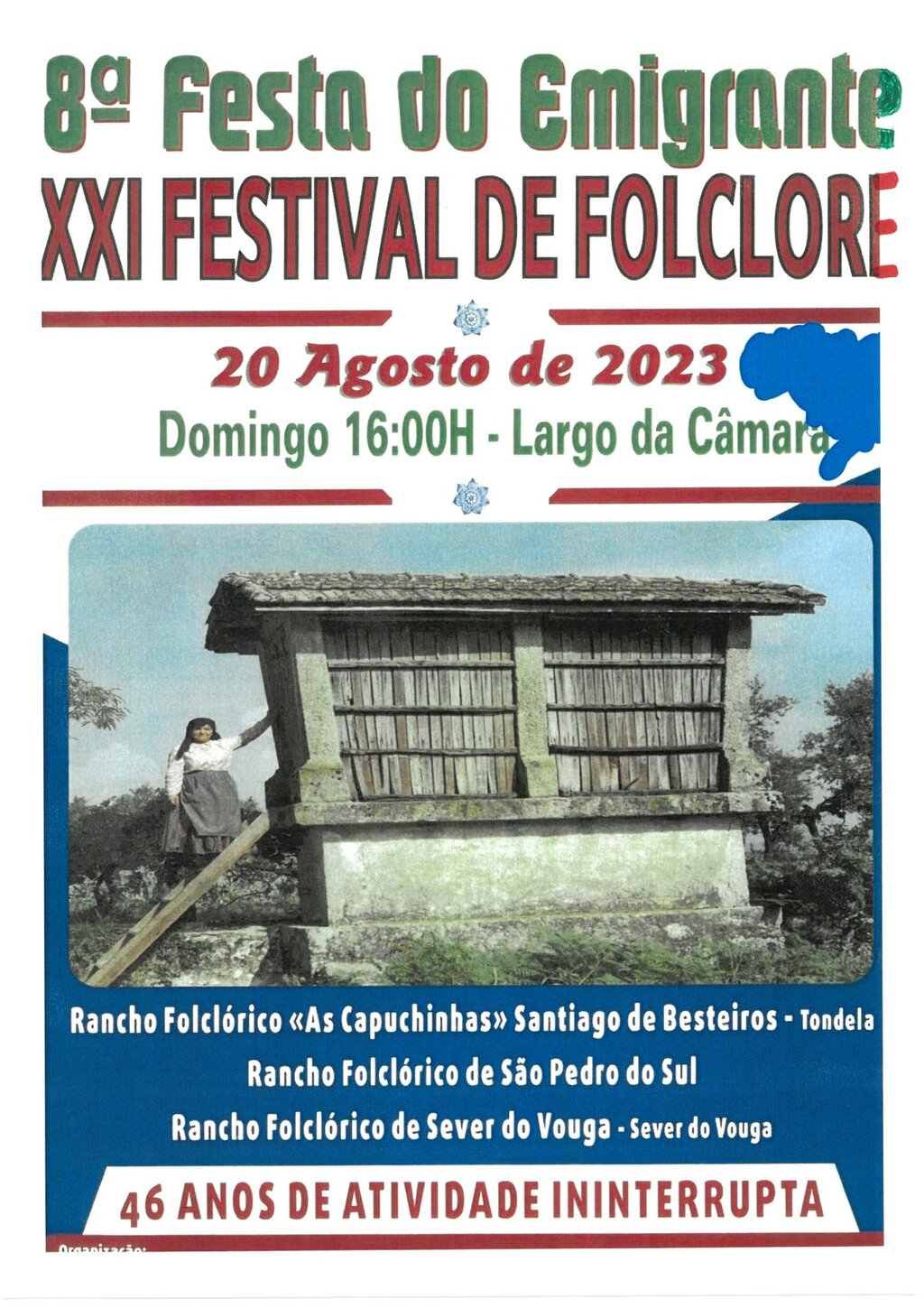 20 Agosto - Festival de Folclore e Festa do Emigrante - Sever do Vouga