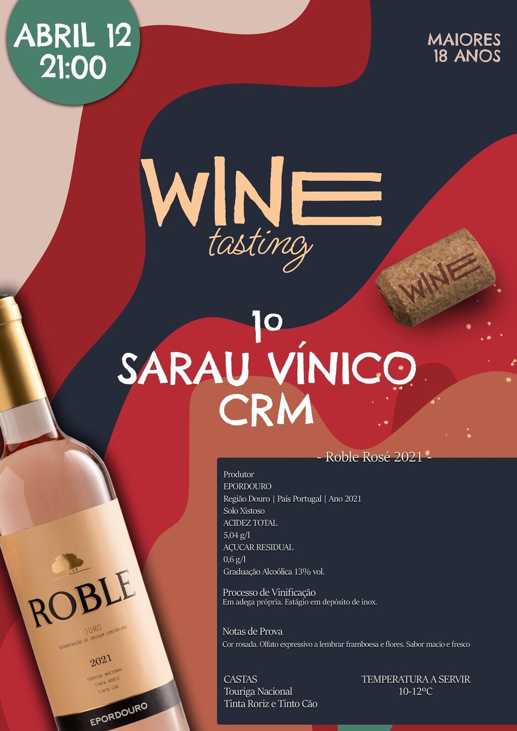 1º Sarau Vínico do Centro Recreativo Murtoense