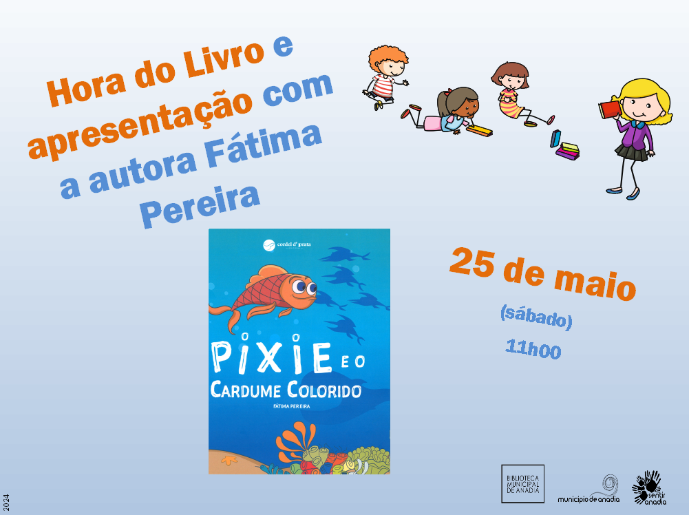 Hora do Livro  “PIXIE e o cardume colorido”
